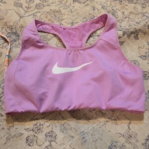 Nike Lavender Sports Bra with White Logo
